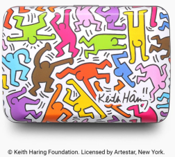 PORTE CARTES SMART CASE OSLO IMPRIMÉ KEITH HARING COLOR ÖGON