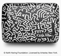 PORTE CARTES SMART CASE OSLO IMPRIMÉ KEITH HARING WHITE ÖGON