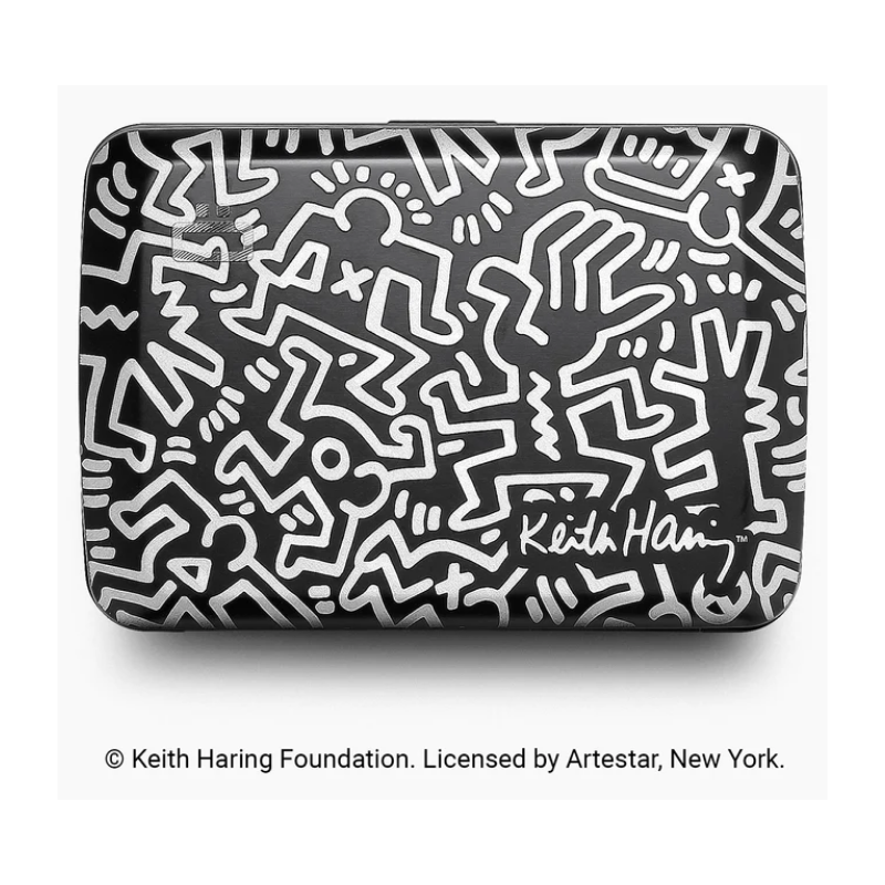 PORTE CARTES SMART CASE OSLO IMPRIMÉ KEITH HARING WHITE ÖGON