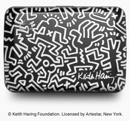 PORTE CARTES SMART CASE OSLO IMPRIMÉ KEITH HARING WHITE ÖGON
