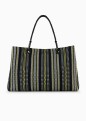 GRAND SAC CABAS TRESSÉ MULTICOLORE NOIR MYEA BAG EMPORIO ARMANI GRAND SAC CABAS TRESSÉ MULTICOLORE NOIR MYEA BAG EMPORIO ARMANI