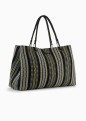 GRAND SAC CABAS TRESSÉ MULTICOLORE NOIR MYEA BAG EMPORIO ARMANI GRAND SAC CABAS TRESSÉ MULTICOLORE NOIR MYEA BAG EMPORIO ARMANI