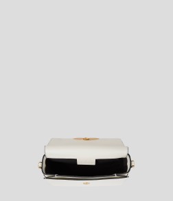 SAC BANDOULIÈRE TAILLE MOYENNE K/SIGNATURE FAN BLANC CASSÉ KL