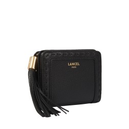 PORTEFEUILLE COMPACT ZIPPÉ PREMIER FLIRT LANCEL NOIR