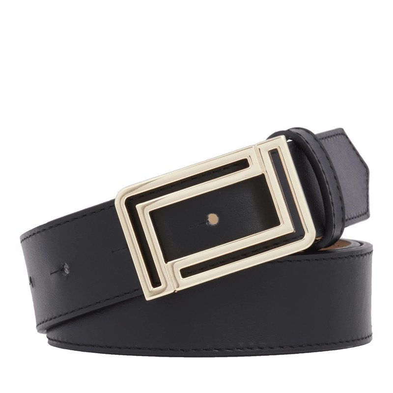 CEINTURE MIXTE DOUBLE L NOIR LANCEL CEINTURE MIXTE DOUBLE L NOIR LANCEL