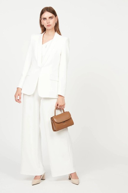 PETIT SAC PORTÉ MAIN SUAVE EVEN CAMEL LANCASTER