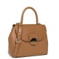 SAC À MAIN AVEC FERMOIR FOULONNÉ PIA CAMEL LANCASTER