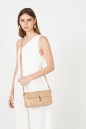 SAC BAGUETTE MILANO HORIZON BEIGE FONCÉ LANCASTER