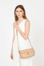 SAC BAGUETTE MILANO HORIZON BEIGE FONCÉ LANCASTER