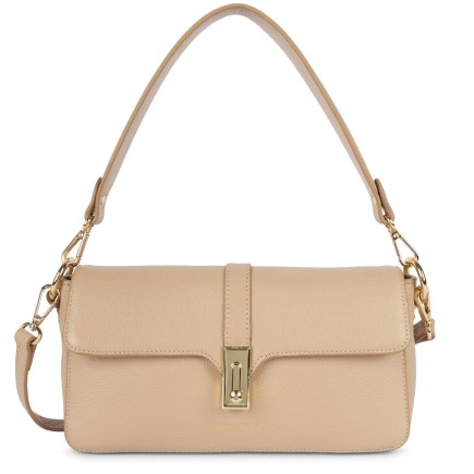 SAC BAGUETTE MILANO HORIZON BEIGE FONCÉ LANCASTER