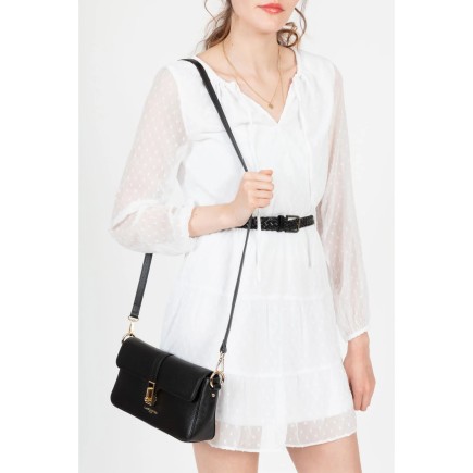 SAC BAGUETTE MILANO HORIZON NOIR LANCASTER