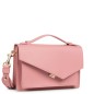 SAC TROTTEUR VIEUX ROSE (Sydney) LANCASTER X ZOÉ EN CUIR DE VACHETTE RECYCLÉ