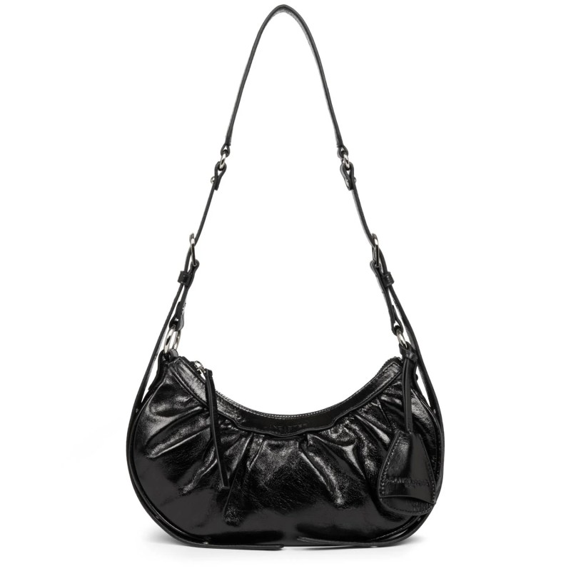 SAC DEMI LUNE RÉTRO & GLAM NOIR LANCASTER