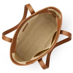 SAC CABAS ÉPAULE CANNAGE ROTIN CAMEL LANCASTER