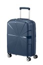 VALISE CABINE 4 ROUES 55CM EXT STARVIBE NAVY AMERICAN TOURISTER