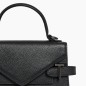 PETIT SAC À MAIN DOUBLE RABAT ÉMILIE NOIR LE TANNEUR
