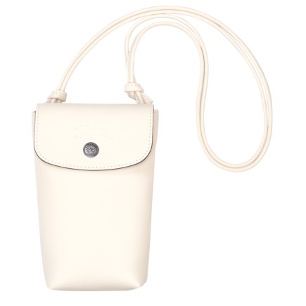 LONGCHAMP LE PLIAGE XTRA ÉTUI TÉLÉPHONE AVEC CORDON ÉCRU
