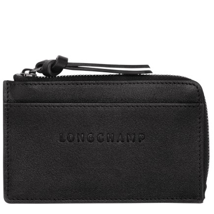 LONGCHAMP 3D PORTE-CARTES NOIR