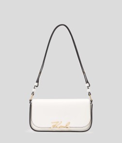 SAC BANDOULIÈRE K/SIGNATURE BLANC CASSÉ KL