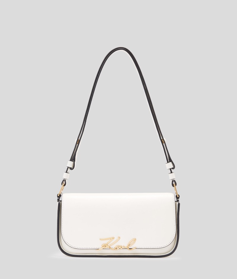 SAC BANDOULIÈRE K/SIGNATURE BLANC CASSÉ KL SAC BANDOULIÈRE K/SIGNATURE BLANC CASSÉ KL