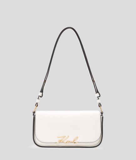 SAC BANDOULIÈRE K/SIGNATURE BLANC CASSÉ KL
