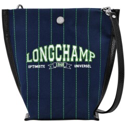 LONGCHAMP ESSENTIAL TOILE UNIVERSITÉ SAC BANDOULIÈRE XS MARINE