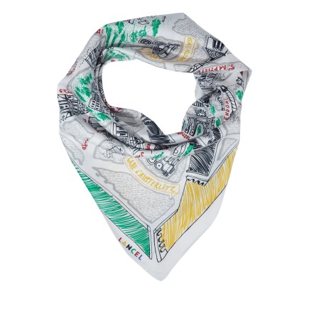 CARRÉ DE SOIE 90CM LANCEL MULTICO NEIGE