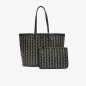SAC CABAS ZELY AVEC POCHETTE AMOVIBLE MONO NOIR BEIGE LACOSTE SAC CABAS ZELY AVEC POCHETTE AMOVIBLE MONO NOIR BEIGE LACOSTE