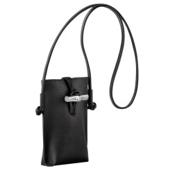 LONGCHAMP LE ROSEAU ÉTUI TÉLÉPHONE NOIR