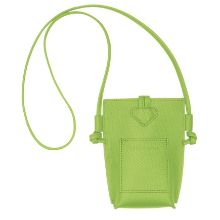 LONGCHAMP LE ROSEAU ÉTUI TÉLÉPHONE VERT LUMIÈRE