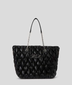 SAC CABAS K/SIGNATURE KUILT NOIR KL