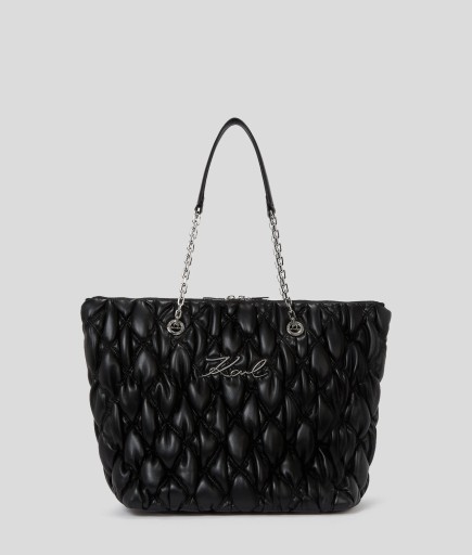 SAC CABAS K/SIGNATURE KUILT NOIR KL