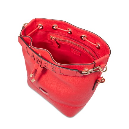 SAC SEAU S NINON ROUGE BAISER LANCEL