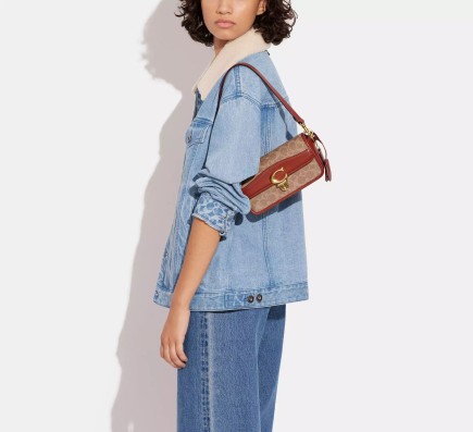 SAC BAGUETTE STUDIO EN TOILE SIGNATURE COACH