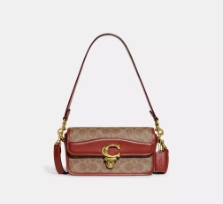 SAC BAGUETTE STUDIO EN TOILE SIGNATURE COACH