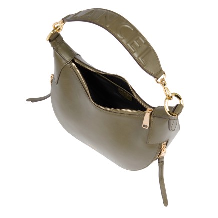 SAC HOBO S ORIGAMI DE LANCEL KAKI FONCÉ