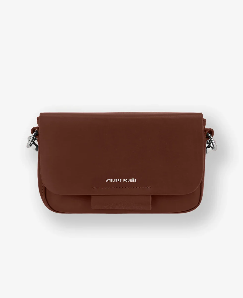 SAC PORTÉ CROISÉ CALISTA GRAND FORMAT FAUVE FOURÉS