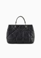 SAC CABAS MATELASSÉ NOIR MYEA BAG EMPORIO ARMANI