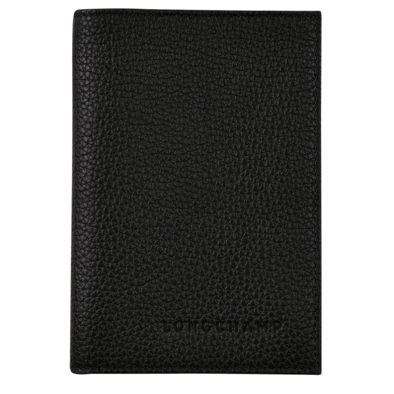 LONGCHAMP LE FOULONNÉ ÉTUI PASSEPORT NOIR LONGCHAMP LE FOULONNÉ ÉTUI PASSEPORT NOIR