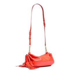 SAC PORTÉ CROISÉ ZIPPÉ S MABELLE DE LANCEL ORANGE VIF