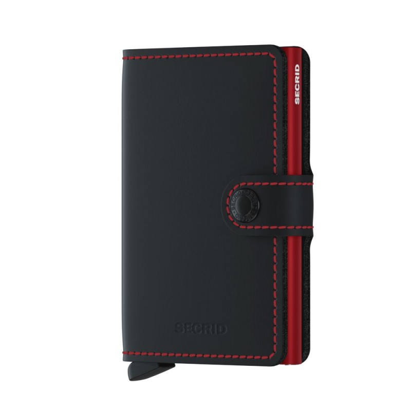 PORTE CARTES MINIWALLET MATTE NOIR/ROUGE SECRID PORTE CARTES MINIWALLET MATTE NOIR/ROUGE SECRID