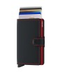 PORTE CARTES MINIWALLET MATTE NOIR/ROUGE SECRID PORTE CARTES MINIWALLET MATTE NOIR/ROUGE SECRID