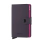 PORTE CARTES MINIWALLET MATTE VIOLET FONCÉ & FUCHSIA SECRID