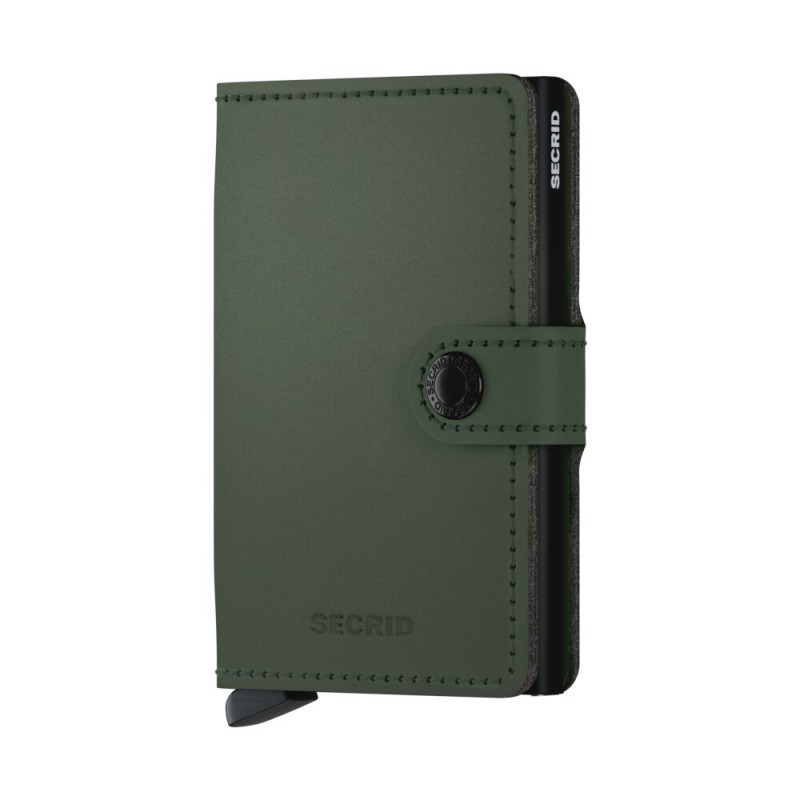 PORTE CARTES MINIWALLET MATTE VERT & NOIR SECRID PORTE CARTES MINIWALLET MATTE VERT & NOIR SECRID