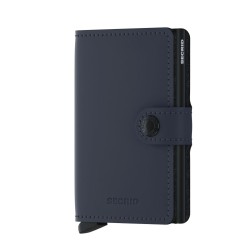 PORTE CARTES MINIWALLET MATTE BLEU NUIT & NOIR SECRID