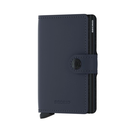 PORTE CARTES MINIWALLET MATTE BLEU NUIT & NOIR SECRID