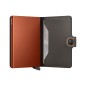 PORTE CARTES MINIWALLET MATTE TRUFFE & ORANGE SECRID PORTE CARTES MINIWALLET MATTE TRUFFE & ORANGE SECRID