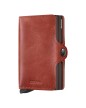 PORTE CARTES TWINWALLET VINTAGE ORANGE & BRUN SECRID PORTE CARTES TWINWALLET VINTAGE ORANGE & BRUN SECRID