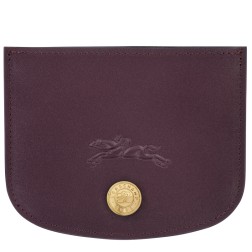 LONGCHAMP ÉPURE TIMELESS PORTE-CARTES AUBERGINE