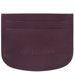 LONGCHAMP ÉPURE TIMELESS PORTE-CARTES AUBERGINE